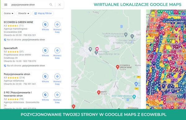 pozycjonowanie stron seo chrzanów trzebinia libiąż google maps