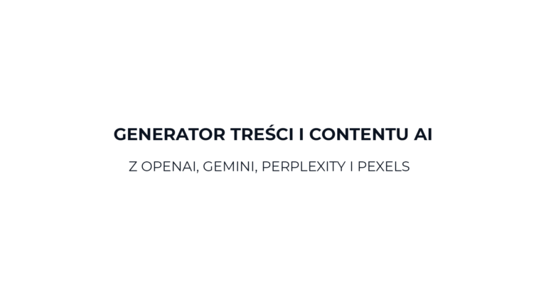 generator treści i contentu ai