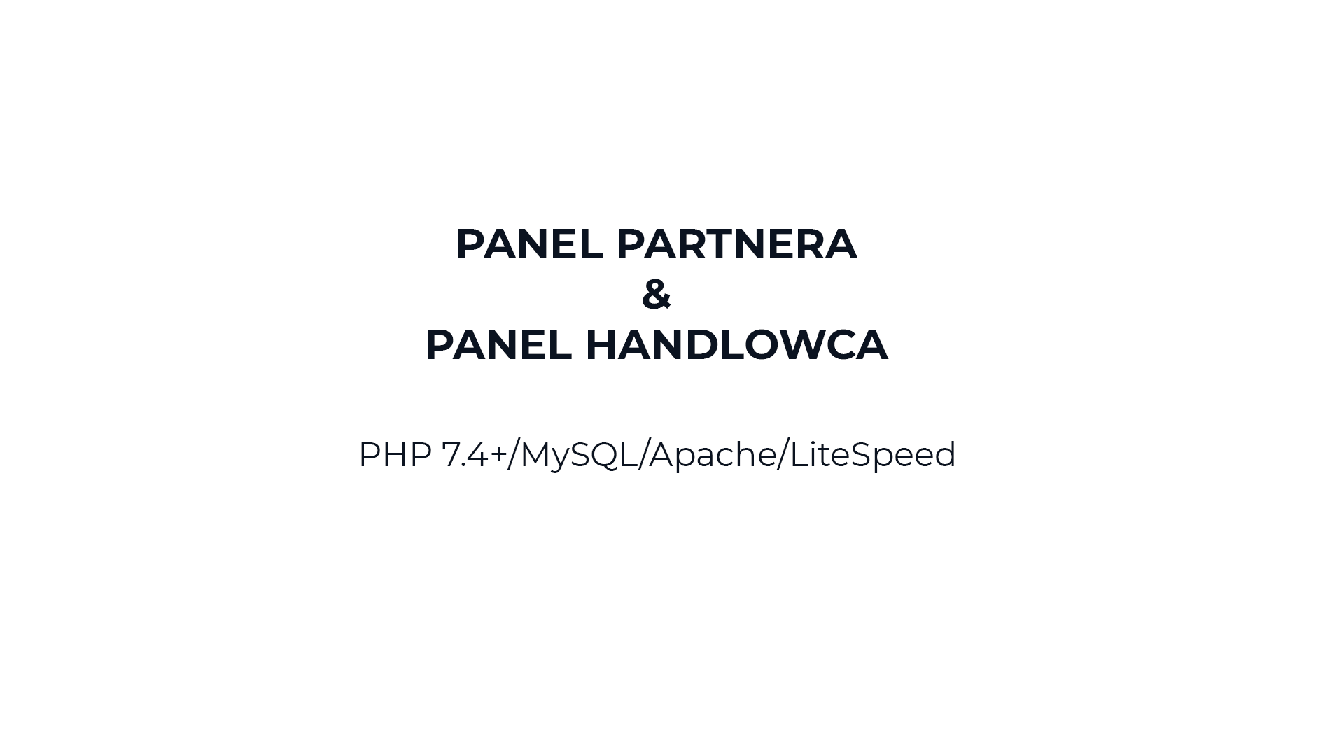 Projekt - panel partnera i handlowca aplikacja internetowa chrzanów trzebinia